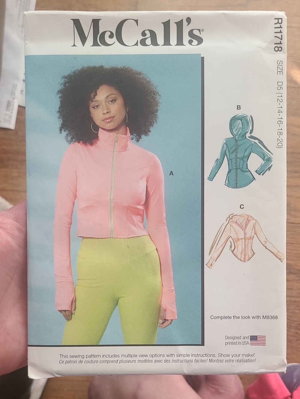 McCall's R11718 (also distributed as M8365) Misses' Knit Corset Style Jacket